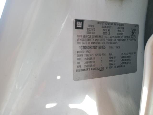 2016 GMC CANYON SLT 1GTG6DE37G1198085