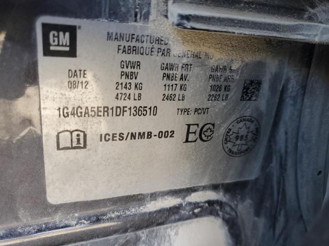 2013 BUICK LACROSSE - 1G4GA5ER1DF136510