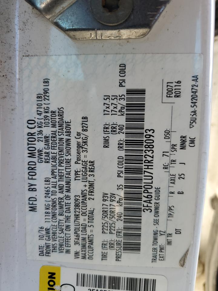 FORD FUSION SE HYBRID