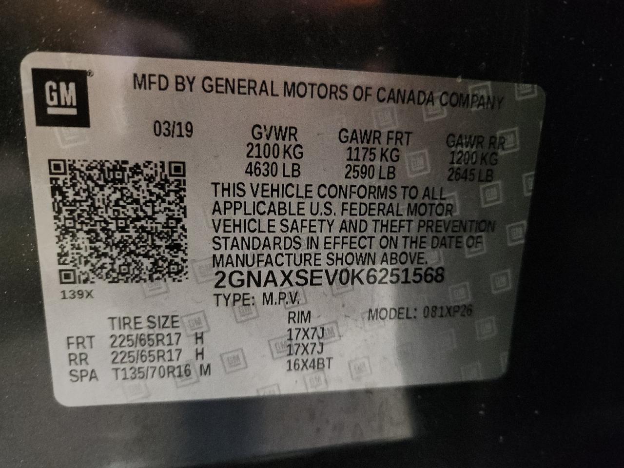 CHEVROLET EQUINOX LS