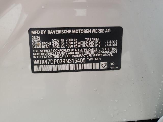 2024 BMW X3 SDRIVE3 WBX47DP03RN315405