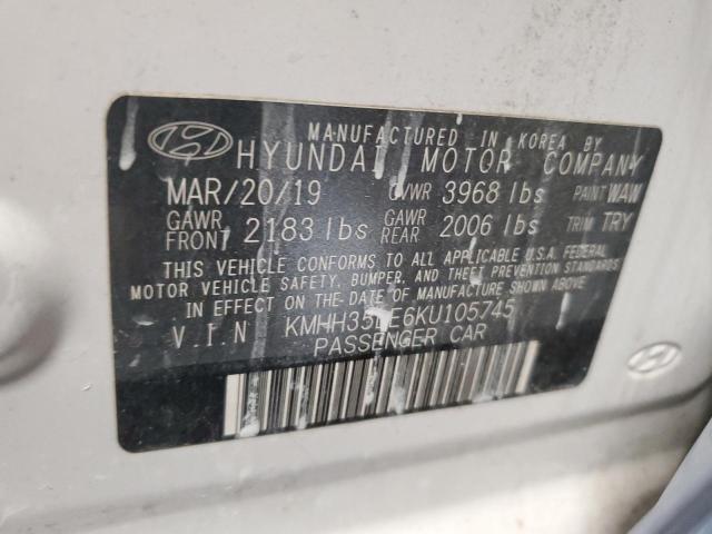 2019 HYUNDAI ELANTRA GT - KMHH35LE6KU105745