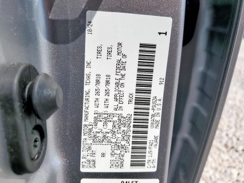 2025 TOYT TUNDRA CREWMAX SR CR #3291631246