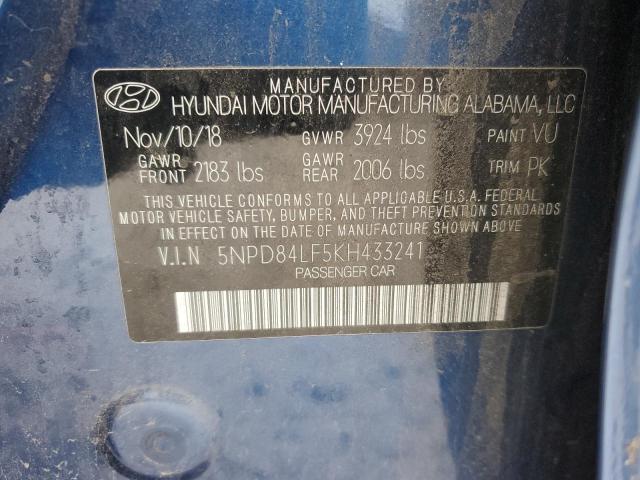 2019 HYUNDAI ELANTRA SE - 5NPD84LF5KH433241