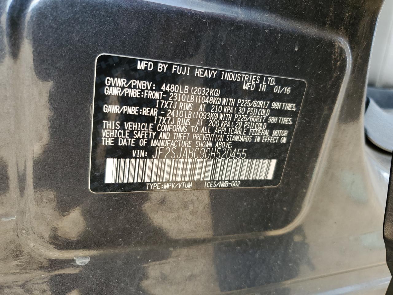 SUBARU FORESTER 2.5I