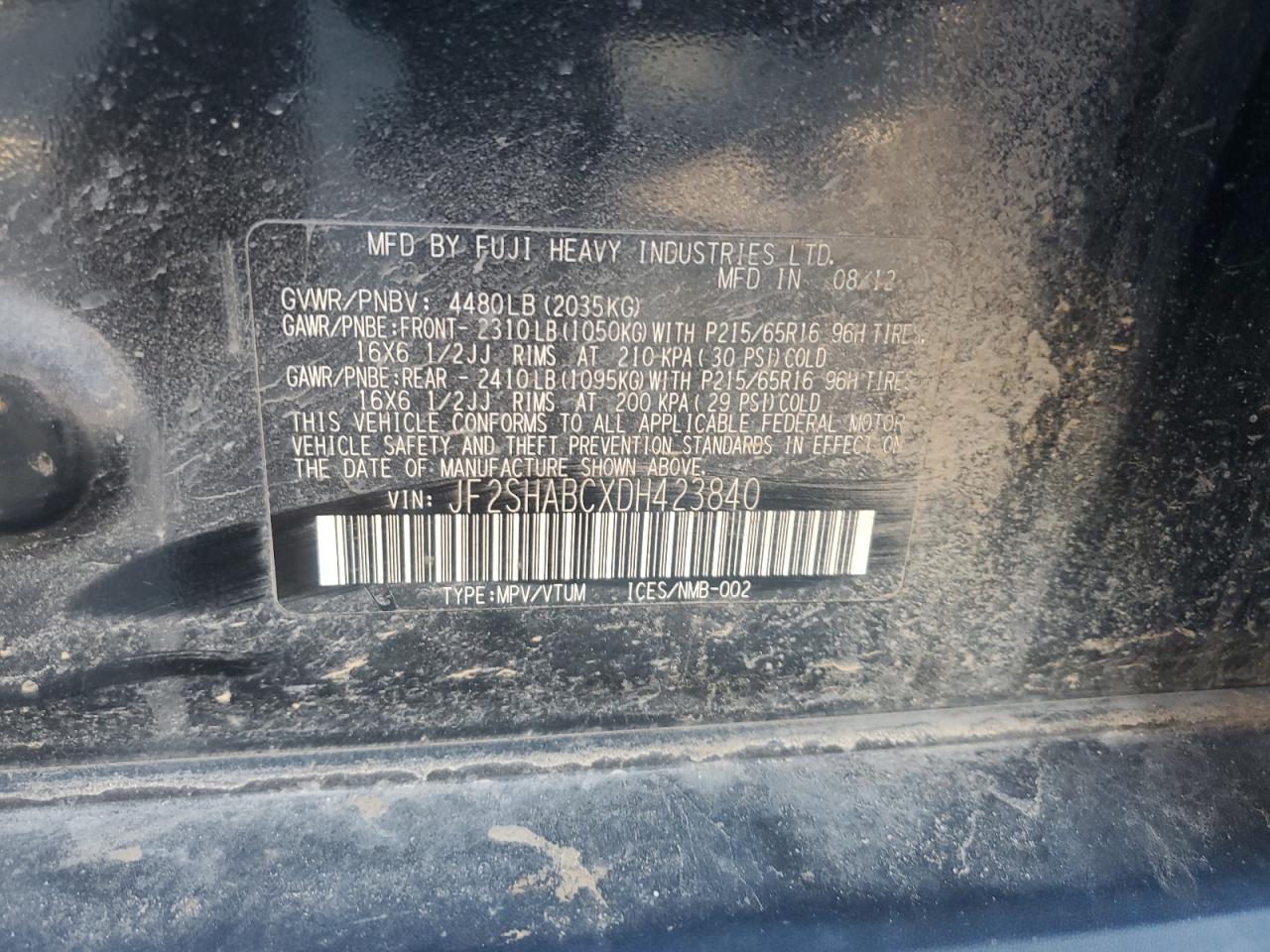 SUBARU FORESTER 2.5X