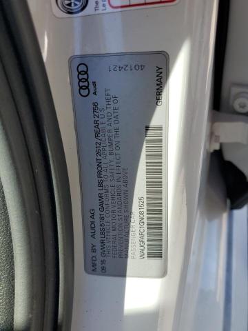 2016 AUDI A6 PREMIUM - WAUGFAFC1GN081525