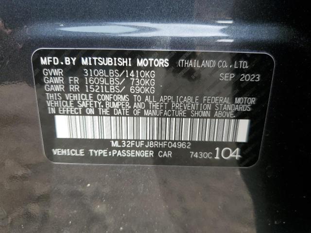 2024 MITSUBISHI MIRAGE G4 ES ML32FUFJ8RHF04962