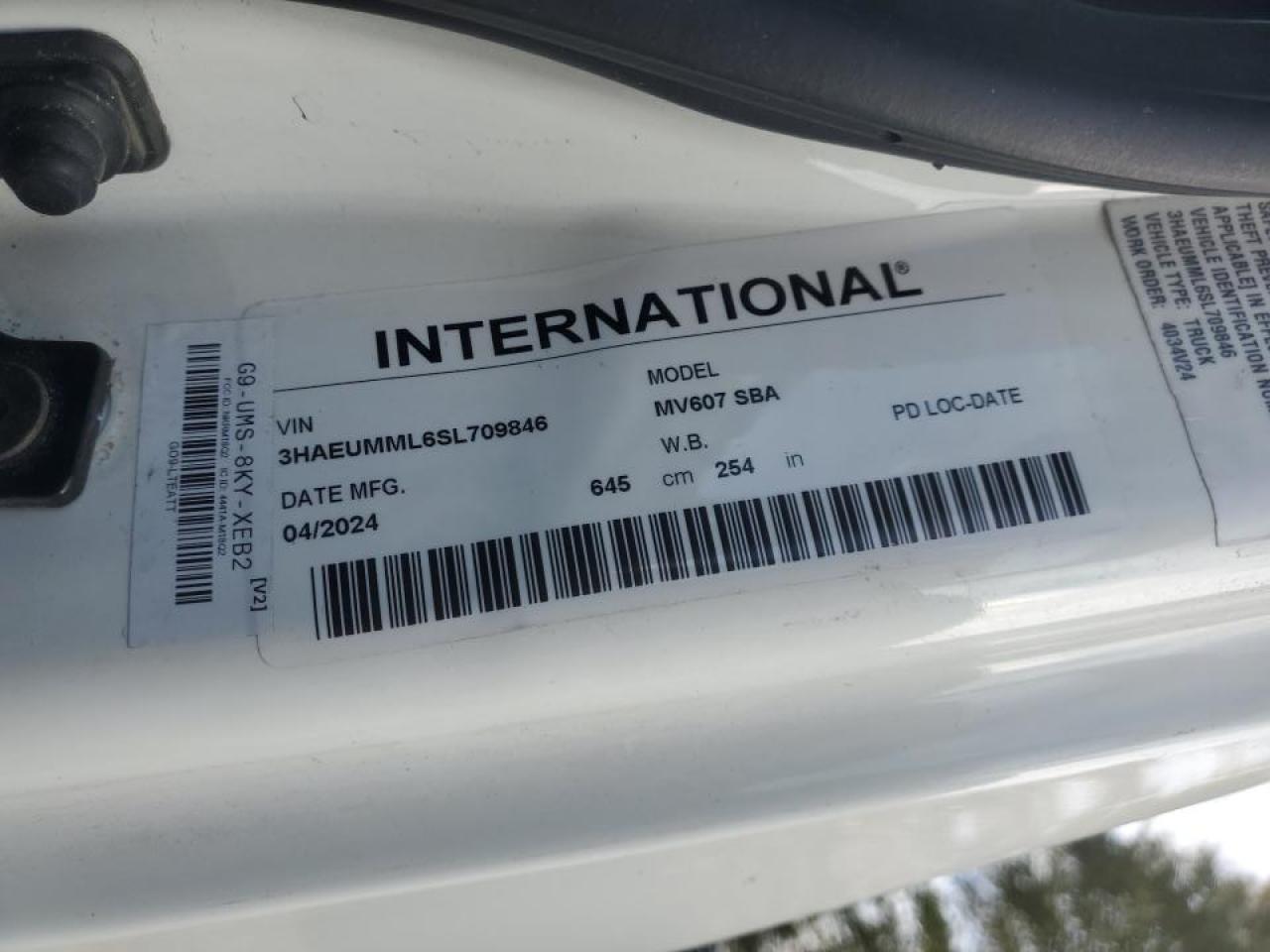 Lot #3280287956 2025 INTERNATIONAL MV607