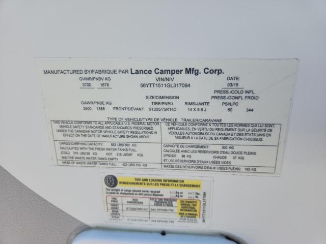 2016 LANCE CAMPER #3256432329