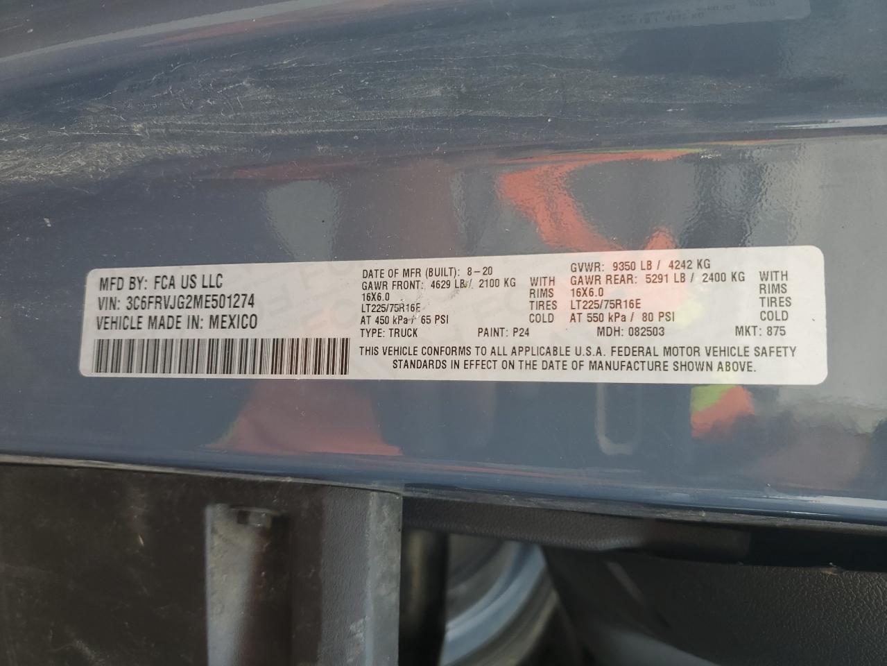 RAM PROMASTER 3500 HIGH