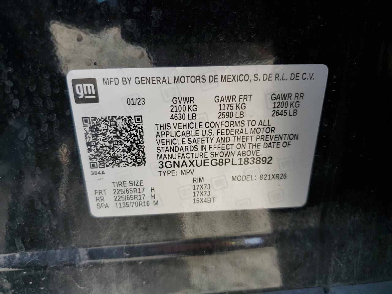 CHEVROLET EQUINOX LT