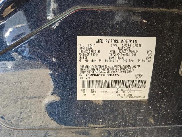 2017 FORD EDGE SE 2FMPK4G9XHBB61174