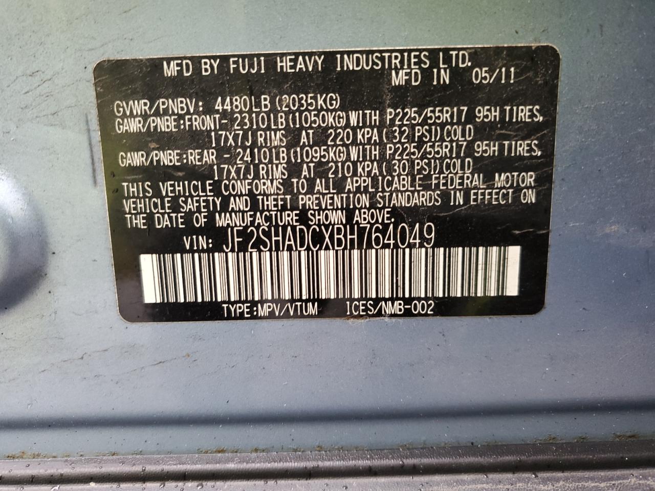 SUBARU FORESTER 2.5X PREMIUM