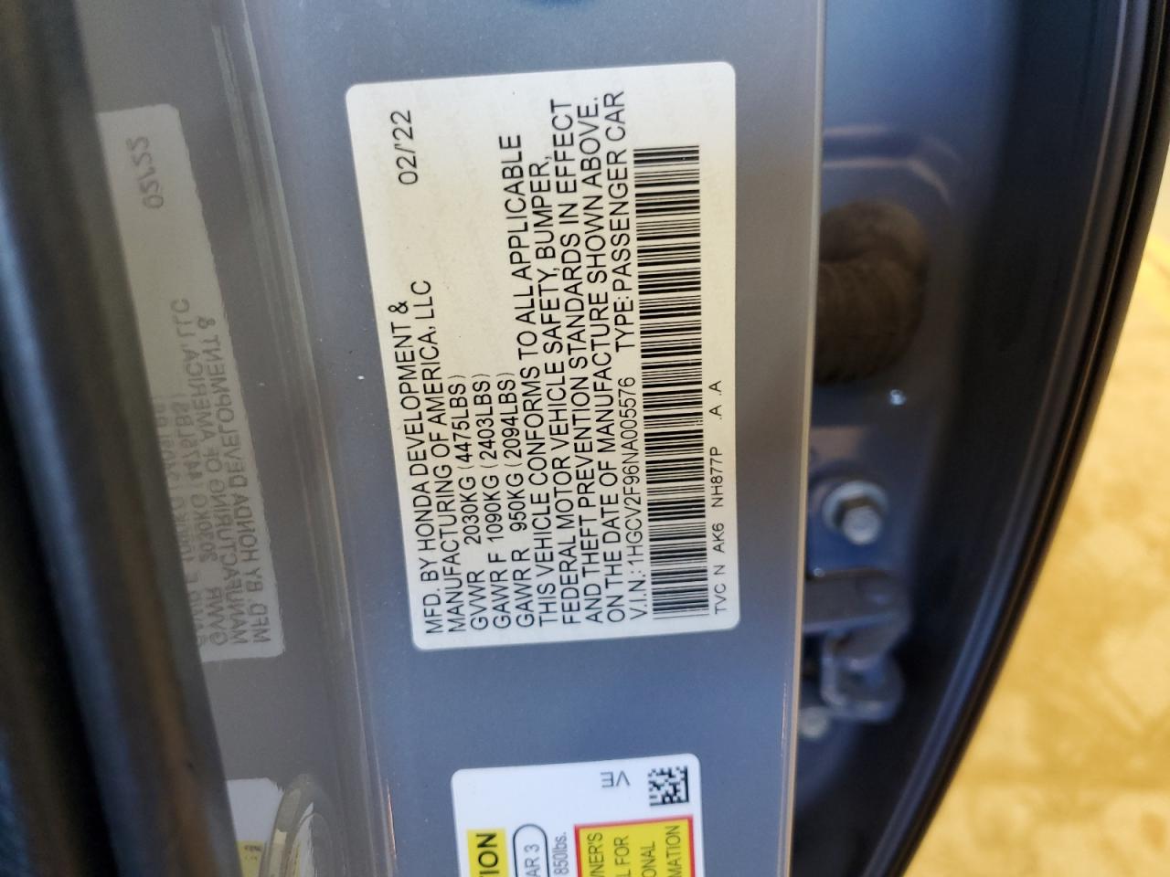 HONDA ACCORD TOURING