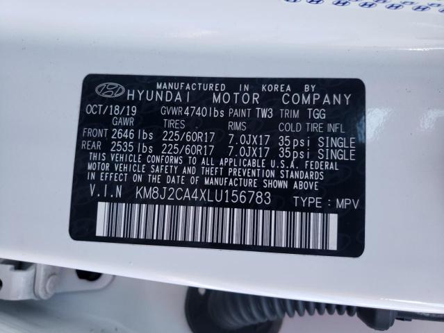 2020 HYUNDAI TUCSON SE KM8J2CA4XLU156783