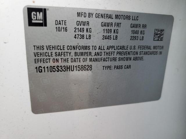 2017 CHEVROLET IMPALA LT - 1G1105S33HU158628