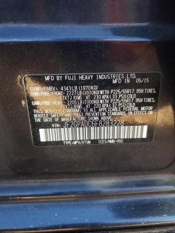 2015 SUBARU XV CROSSTR JF2GPADC6F8283228