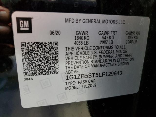 2020 CHEVROLET MALIBU LS - 1G1ZB5ST5LF129643