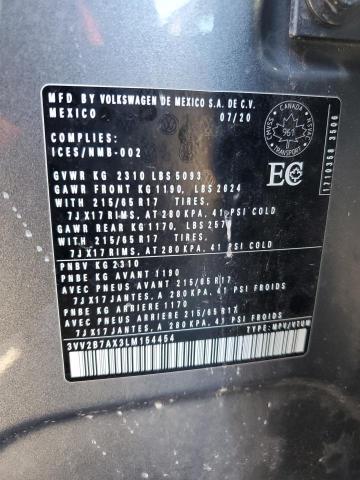 2020 VOLKSWAGEN TIGUAN SE - 3VV2B7AX3LM154454