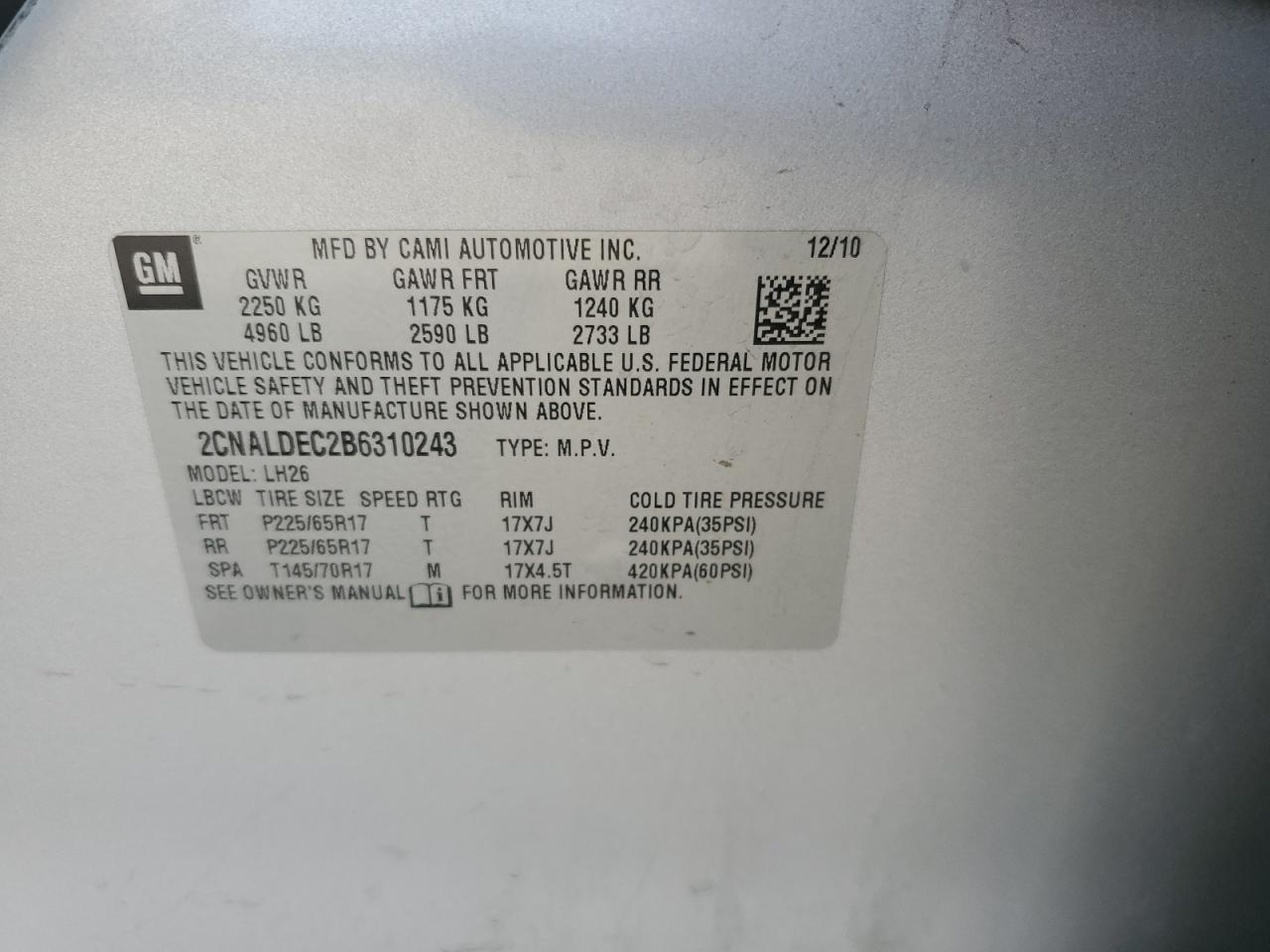 CHEVROLET EQUINOX LT