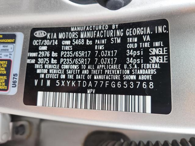 2015 KIA SORENTO LX - 5XYKTDA77FG653768