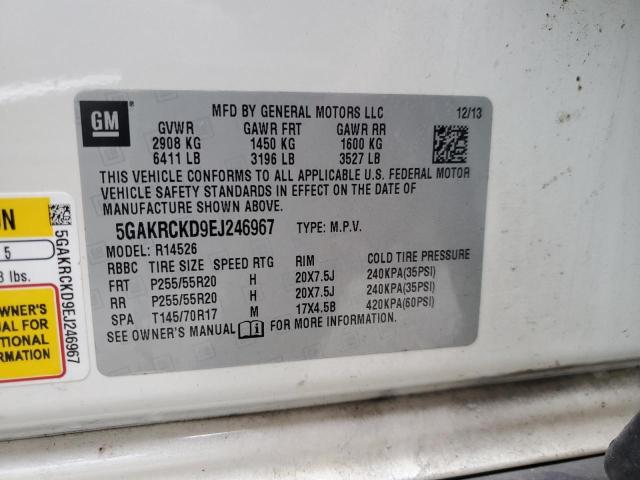 2014 BUICK ENCLAVE #3296255422