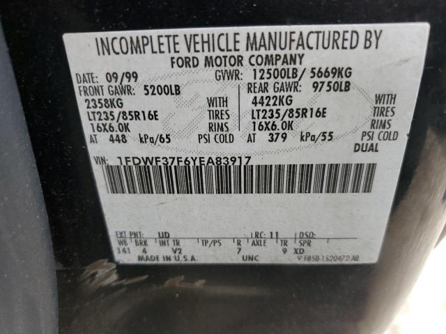 2000 FORD F350 SUPER #3302796888