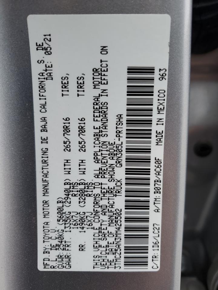 TOYOTA TACOMA DOUBLE CAB