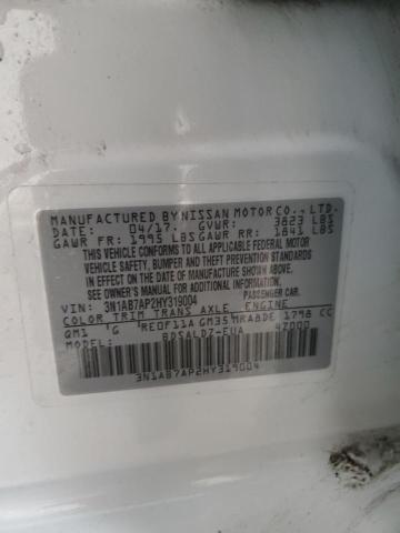 2017 NISSAN SENTRA S #3279744913