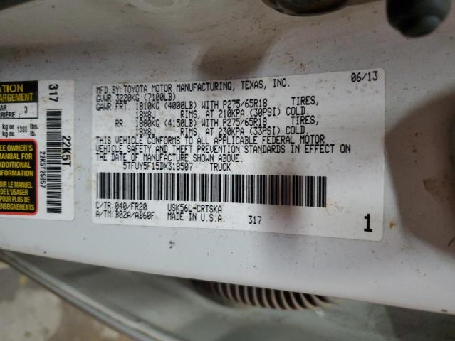 2013 TOYOTA TUNDRA DOU - 5TFUY5F15DX318507