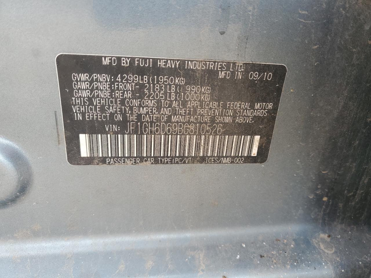 SUBARU IMPREZA OUTBACK SPORT