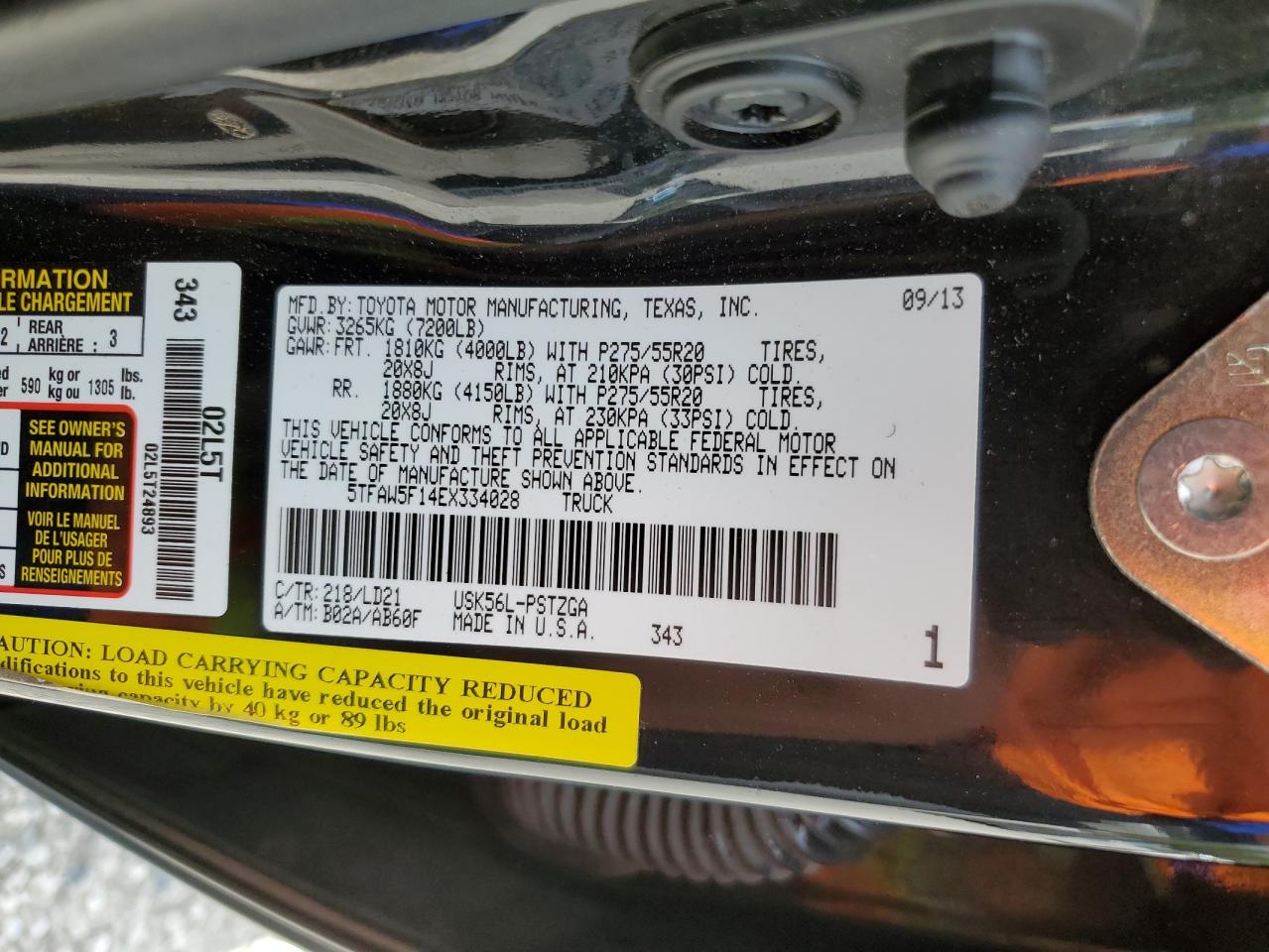 TOYOTA TUNDRA CREWMAX PLATINUM