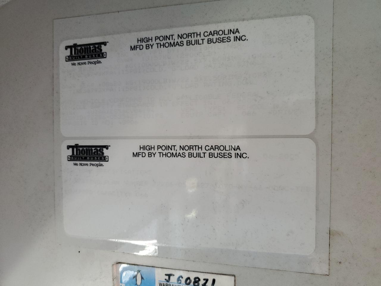 Lot #3276362788 2006 FREIGHTLINER SAF-T-LINER C2