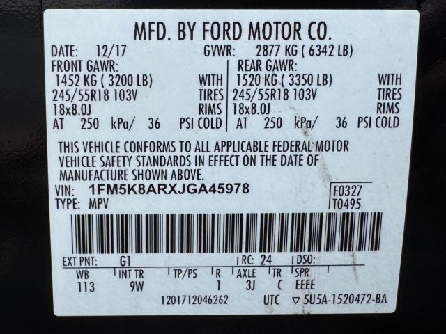 2018 FORD EXPLORER P #3271594376