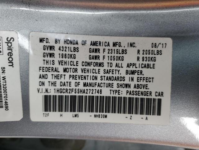 2017 HONDA ACCORD SPO #3296460652