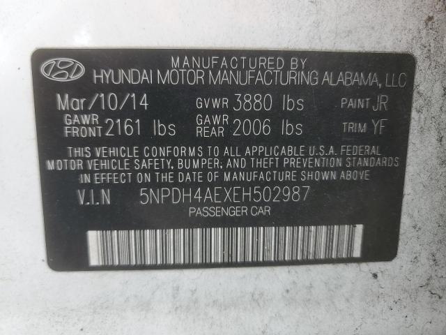 2014 HYUNDAI ELANTRA SE - 5NPDH4AEXEH502987