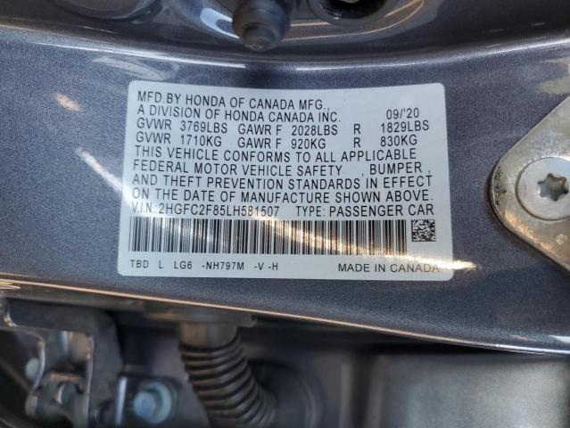 2020 HONDA CIVIC SPOR #3290344794