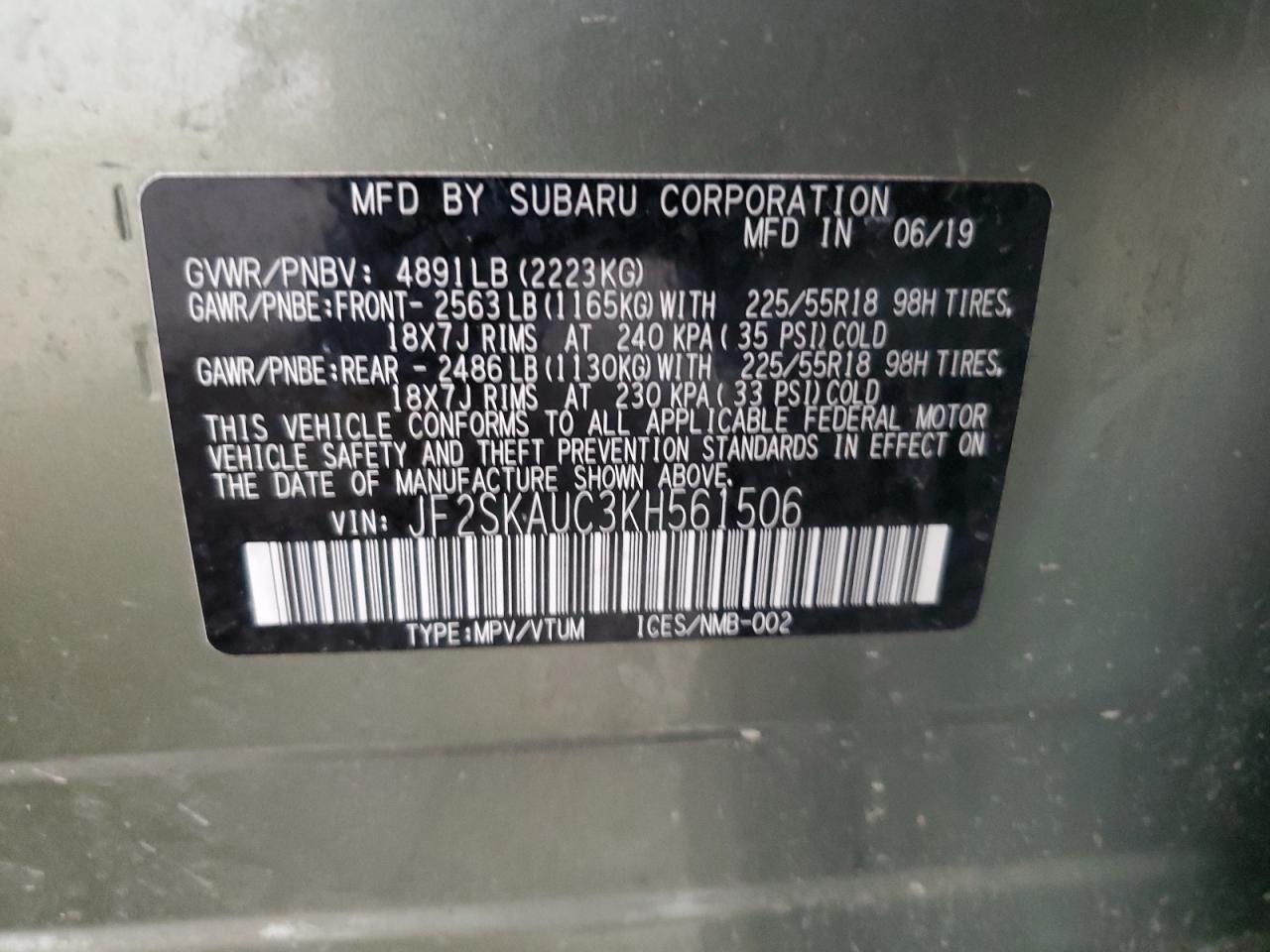 SUBARU FORESTER LIMITED