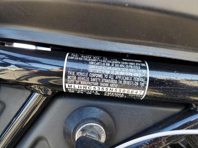 2022 HONDA CMX300 A #3291476931