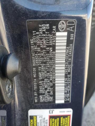 2011 TOYOTA COROLLA BA - 2T1BU4EE3BC553338