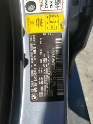 2006 BMW X3 3.0I #3279735914