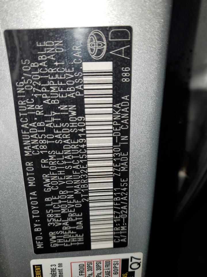 Lot #3291379144 2005 TOYOTA COROLLA CE