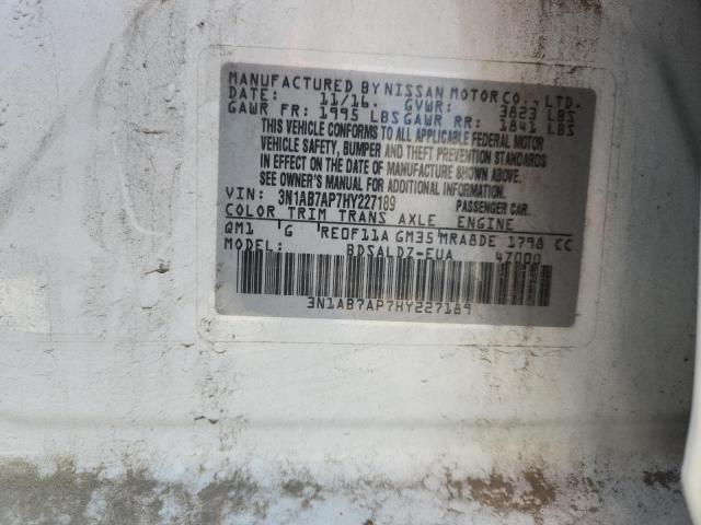 2017 NISSAN SENTRA S - 3N1AB7AP7HY227189