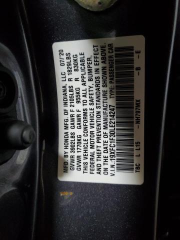 2020 HONDA CIVIC EX - 19XFC1F30LE214247