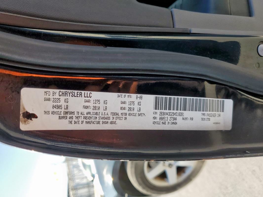 2009 DODGE CHARGER #3304728931