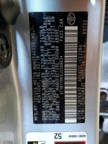 2018 TOYOTA CAMRY L - 4T1B11HK9JU588634