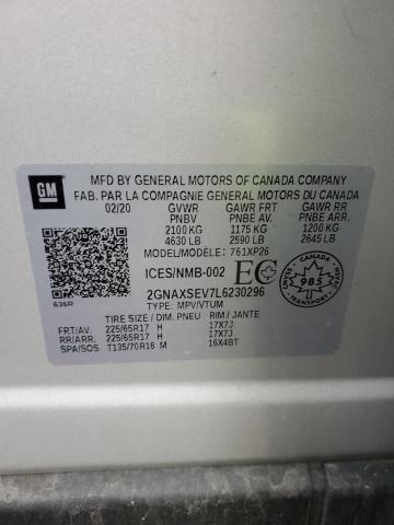 2020 CHEVROLET EQUINOX LS - 2GNAXSEV7L6230296