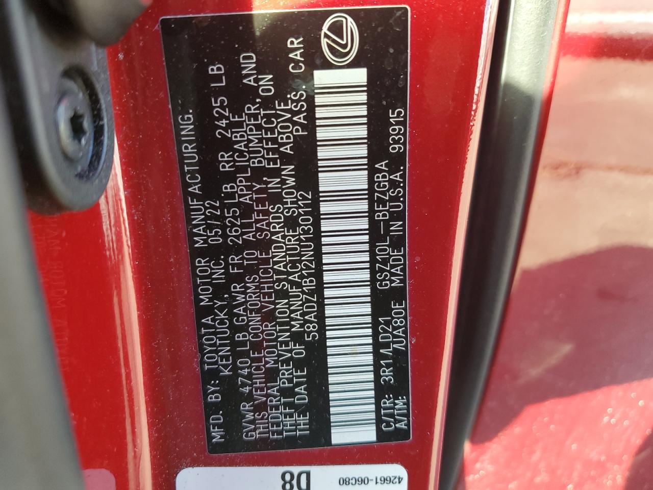 LEXUS ES 350 BASE