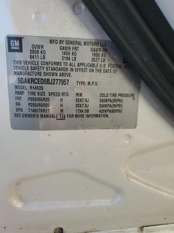 2011 BUICK ENCLAVE CX - 5GAKRCED8BJ277957